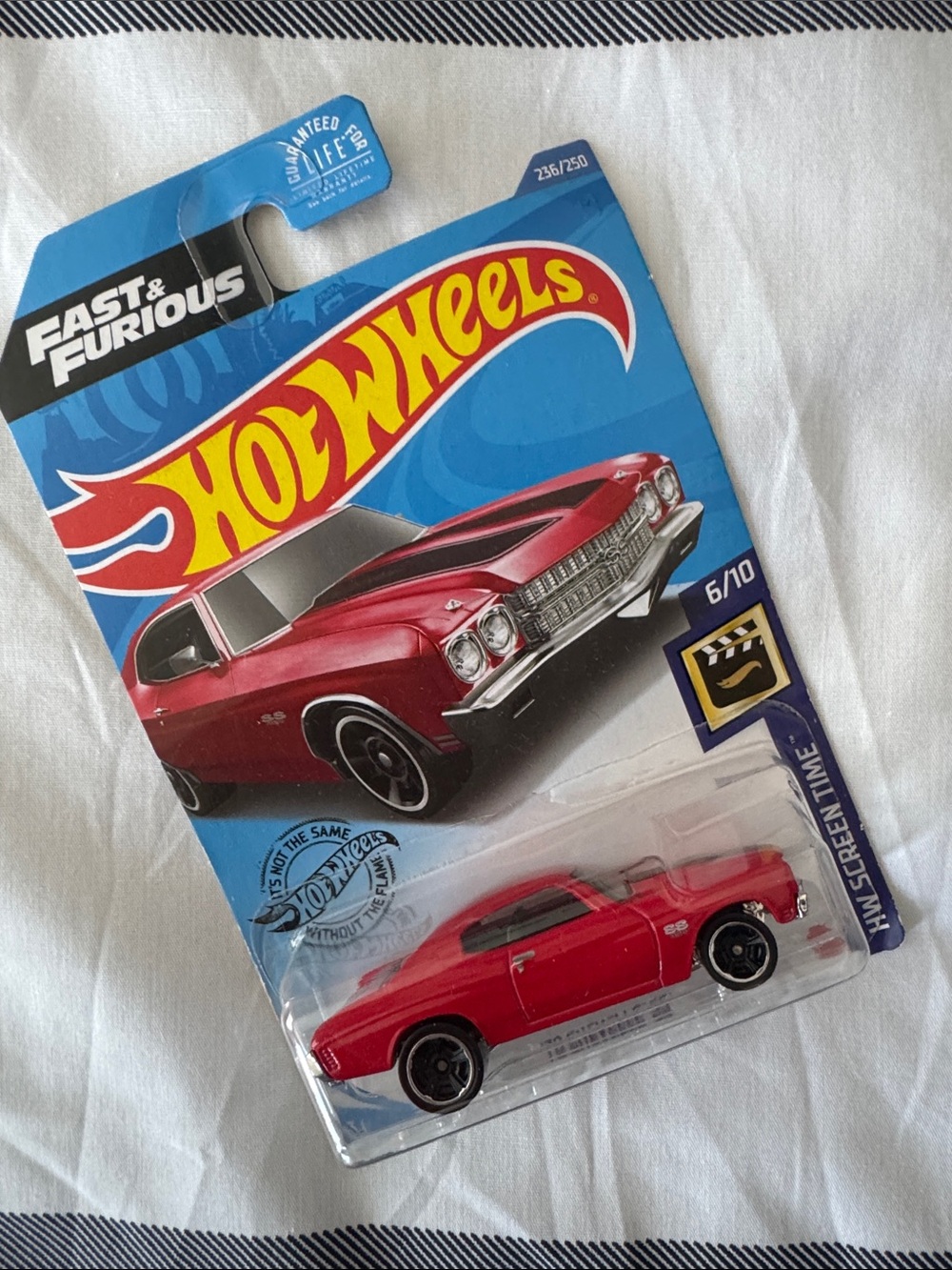 Hot Wheels Fast & Furious '70 Chevelle SS Red 2020 HW Screen Time 236/250 NIB